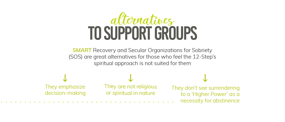 Alternatives to 12-Step Support Groups