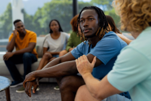 a group meets during residential treatment in edmonds wa