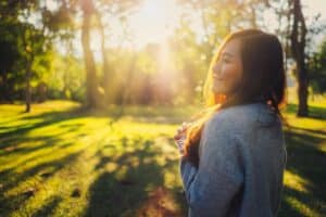 a person looks hopeful after learning how to break free from cocaine addiction